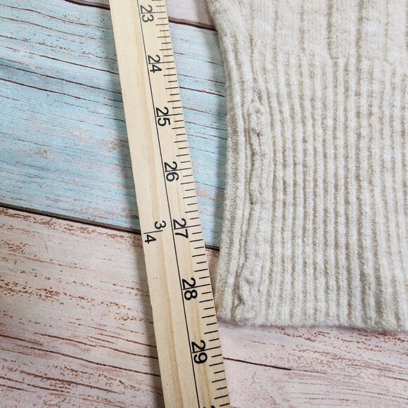 Free People Intimately Ribbed Knit Lounge Pants Beige S - Picture 7 of 9